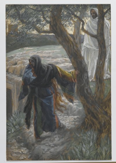 Gesù appare a Maria Maddalena, illustrazione da La vita di Nostro Signore Gesù Cristo, 1886-94 da James Jacques Joseph Tissot