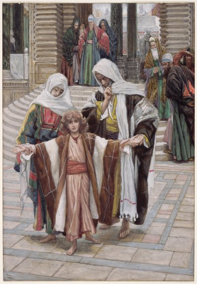 Gesù Trovato nel Tempio, illustrazione per La Vita di Cristo, c.1886-94 da James Jacques Joseph Tissot