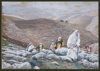 Gesù sale a Gerusalemme (illustrazione per La vita di Cristo) da James Jacques Joseph Tissot