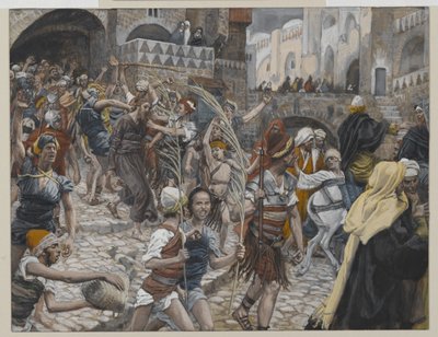 Gesù condotto da Caifa a Pilato, illustrazione da La vita di Nostro Signore Gesù Cristo, 1886-94 da James Jacques Joseph Tissot