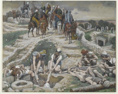 Gesù tolto dalla cisterna, illustrazione da La vita di Nostro Signore Gesù Cristo, 1886-94 da James Jacques Joseph Tissot