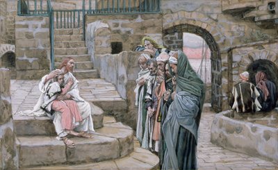 Gesù e il bambino, illustrazione per La vita di Cristo, c.1886-94 da James Jacques Joseph Tissot
