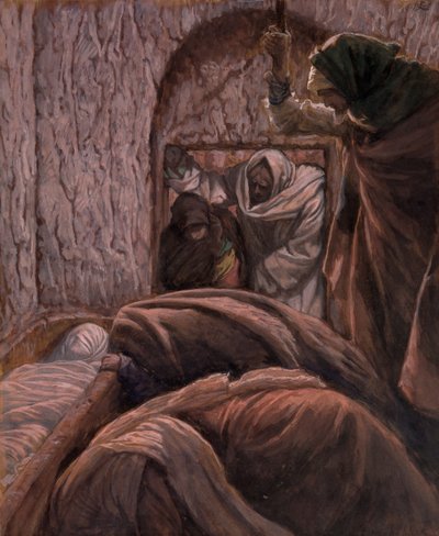 Gesù nel sepolcro, illustrazione per La vita di Cristo da James Jacques Joseph Tissot