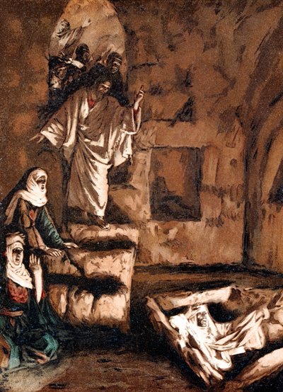 Gesù risuscita Lazzaro dalla tomba, 1897 da James Jacques Joseph Tissot