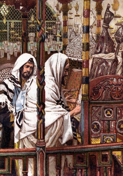 Gesù che insegna nella sinagoga, c1897 da James Jacques Joseph Tissot