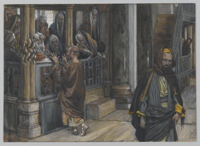 Giuda va a trovare i Giudei, illustrazione da La vita di Nostro Signore Gesù Cristo, 1886-94 da James Jacques Joseph Tissot