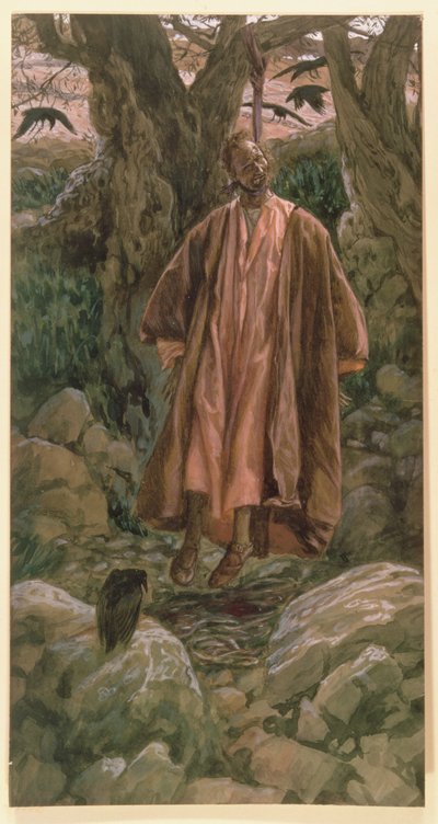Giuda si impicca, illustrazione per La vita di Cristo, c.1886-96 da James Jacques Joseph Tissot