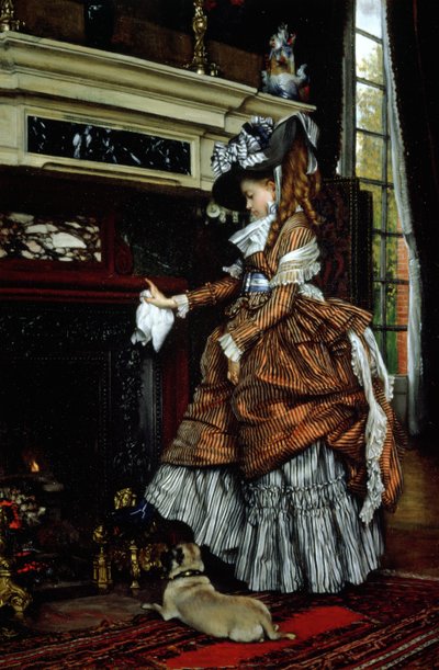 La Cheminee, 1869 da James Jacques Joseph Tissot