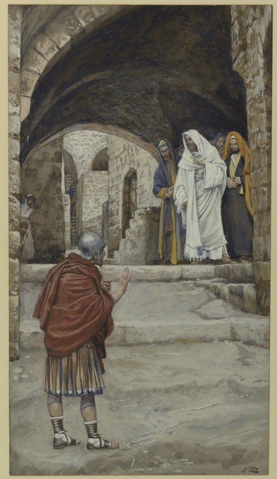 Signore, non sono degno, illustrazione da La vita di Nostro Signore Gesù Cristo da James Jacques Joseph Tissot