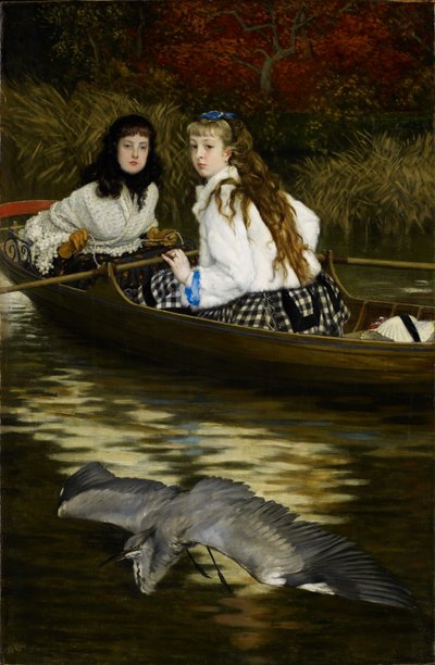 Sul Tamigi, un airone, c.1871-72 da James Jacques Joseph Tissot