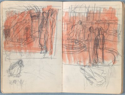 Pagine da un album di schizzi per La vita di Nostro Signore Gesù Cristo, fine anni 1880 da James Jacques Joseph Tissot