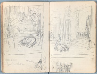 Pagine da un album di schizzi per La vita di Nostro Signore Gesù Cristo, fine 1880 da James Jacques Joseph Tissot