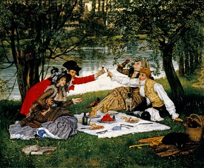 Partie Carree, 1870 da James Jacques Joseph Tissot