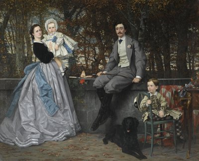 Ritratto del Marchese e della Marchesa di Miramon e dei loro figli, 1865 da James Jacques Joseph Tissot
