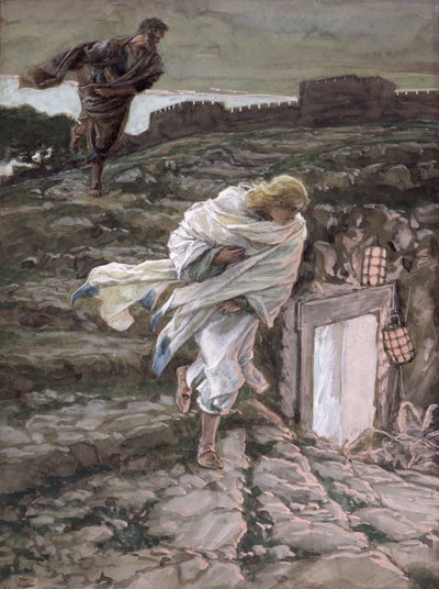San Pietro e San Giovanni Corrono alla Tomba, illustrazione per La Vita di Cristo, c.1886-94 da James Jacques Joseph Tissot