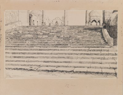 Scala del Cortile di Haram, illustrazione da La vita di Nostro Signore Gesù Cristo da James Jacques Joseph Tissot