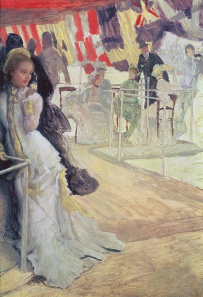 Studio per Il ballo a bordo nave, c.1874 da James Jacques Joseph Tissot