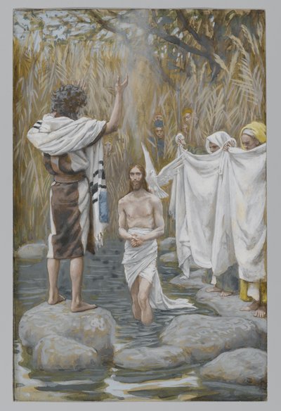 Il battesimo di Gesù, illustrazione da La vita di Nostro Signore Gesù Cristo da James Jacques Joseph Tissot