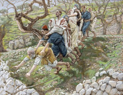 I Ciechi che Guidano i Ciechi, illustrazione per La Vita di Cristo, c.1886-94 da James Jacques Joseph Tissot