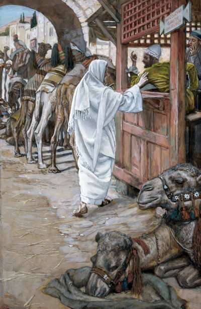 La chiamata di San Matteo (illustrazione per La vita di Cristo) da James Jacques Joseph Tissot