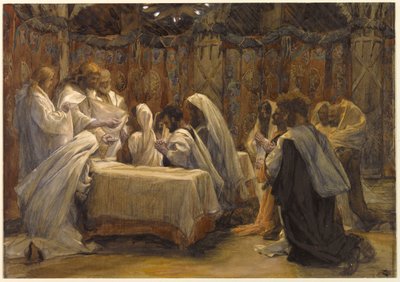 La comunione degli apostoli, illustrazione per La vita di Cristo da James Jacques Joseph Tissot