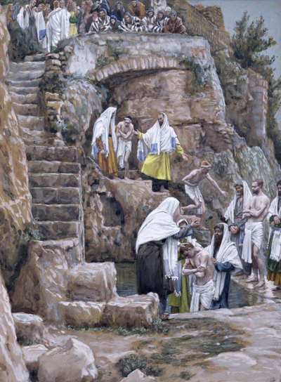 I discepoli di Gesù battezzano (illustrazione per La vita di Cristo) da James Jacques Joseph Tissot