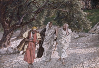 I discepoli sulla strada per Emmaus, illustrazione per La vita di Cristo da James Jacques Joseph Tissot