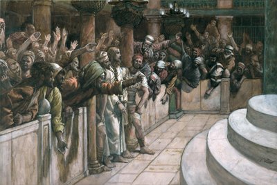 Il falso testimone, illustrazione per La vita di Cristo, c.1884-96 da James Jacques Joseph Tissot