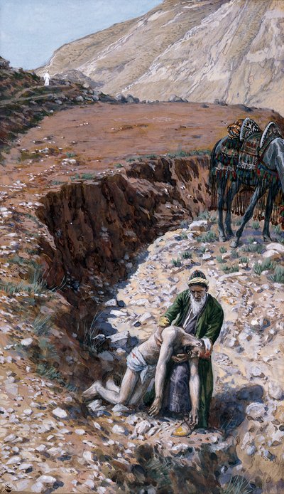 Il buon samaritano, illustrazione per La vita di Cristo, c.1886-94 da James Jacques Joseph Tissot