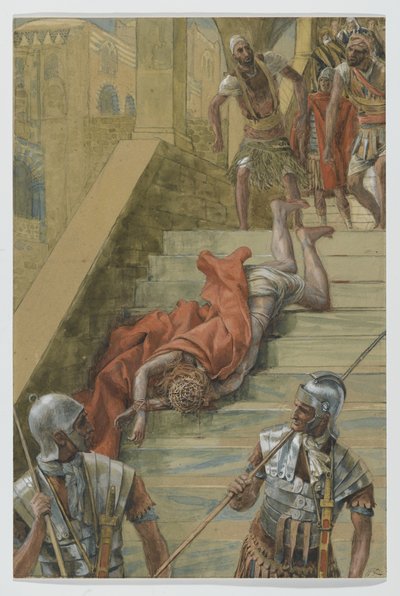 La scala santa, illustrazione da La vita di Nostro Signore Gesù Cristo, 1886-94 da James Jacques Joseph Tissot
