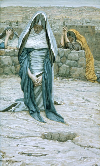 La Santa Vergine in vecchiaia, illustrazione per La vita di Cristo da James Jacques Joseph Tissot