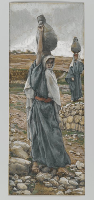 La Santa Vergine nella sua giovinezza, illustrazione da La vita di Nostro Signore Gesù Cristo da James Jacques Joseph Tissot