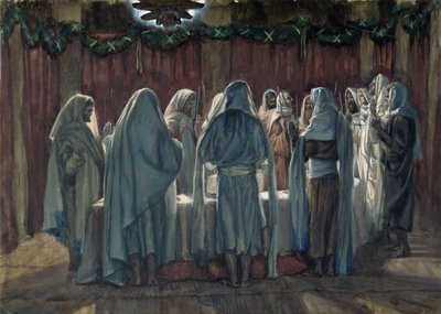 La Pasqua ebraica, illustrazione per La vita di Cristo, c.1884-96 da James Jacques Joseph Tissot