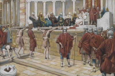 Il giudizio sul Gabbatha, illustrazione da La vita di Nostro Signore Gesù Cristo, 1886-94 da James Jacques Joseph Tissot