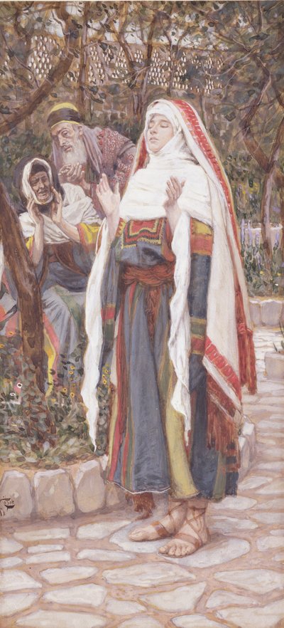 Il Magnificat, illustrazione per La vita di Cristo, c.1886-94 da James Jacques Joseph Tissot