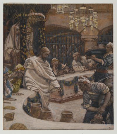 Le nozze di Cana, illustrazione da La vita di Nostro Signore Gesù Cristo da James Jacques Joseph Tissot