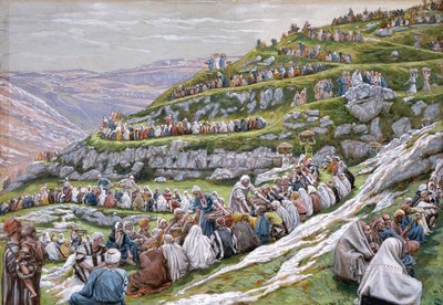 Il miracolo dei pani e dei pesci, illustrazione per La vita di Cristo, c.1886-94 da James Jacques Joseph Tissot