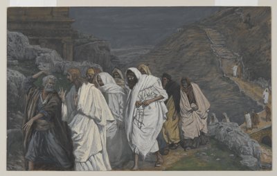 Le proteste di San Pietro, illustrazione da La vita di Nostro Signore Gesù Cristo, 1886-94 da James Jacques Joseph Tissot