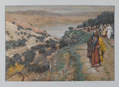 Il giovane ricco se ne andò triste, illustrazione da La vita di Nostro Signore Gesù Cristo, 1886-96 da James Jacques Joseph Tissot