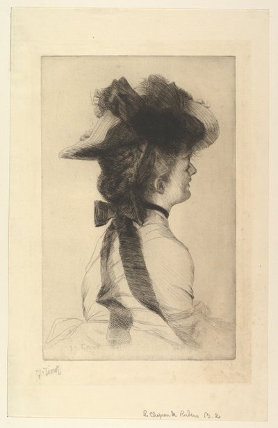 Il cappello di Rubens, 1875 da James Jacques Joseph Tissot