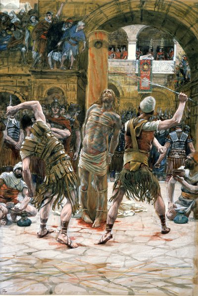 La flagellazione, illustrazione per La vita di Cristo da James Jacques Joseph Tissot