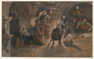 Il secondo rinnegamento di San Pietro, illustrazione da La vita di Nostro Signore Gesù Cristo, 1886-94 da James Jacques Joseph Tissot