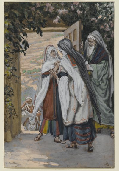 La visitazione, illustrazione per La vita di Cristo, c.1886-94 da James Jacques Joseph Tissot