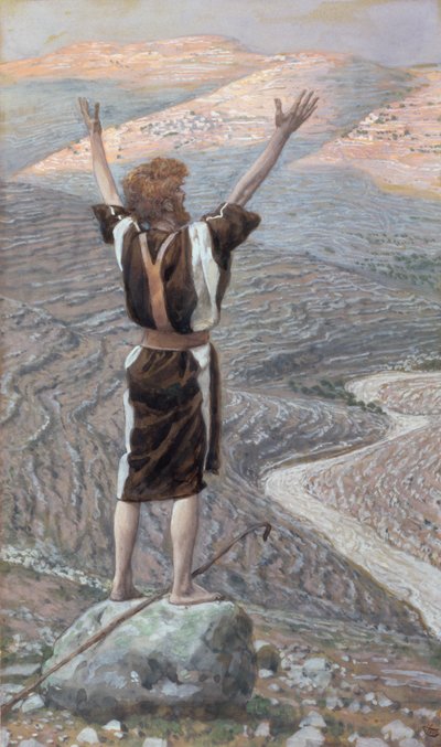 La voce nel deserto, illustrazione per La vita di Cristo, c.1886-96 da James Jacques Joseph Tissot
