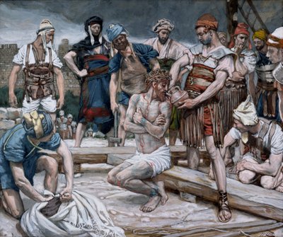 Il vino mescolato con mirra, illustrazione per La vita di Cristo da James Jacques Joseph Tissot