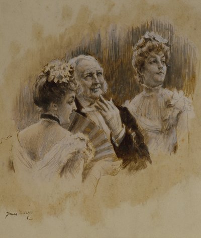 Le donne a Parigi: Le giovani signore delle province da James Jacques Joseph Tissot