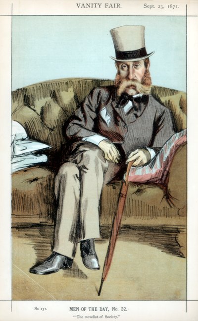 Il romanziere della società, 1871 da James Jacques Joseph Tissot