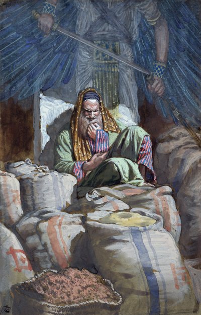 Stolto, questa notte la tua anima sarà richiesta da te (illustrazione per La vita di Cristo) da James Jacques Joseph Tissot