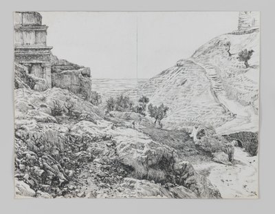 Tomba di Assalonne, Valle di Giosafat, illustrazione da La vita di Nostro Signore Gesù Cristo da James Jacques Joseph Tissot