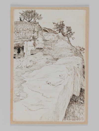 Tombe della Valle di Hinnom, illustrazione da La vita di Nostro Signore Gesù Cristo da James Jacques Joseph Tissot